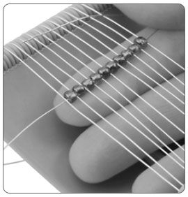 Beads in loom
